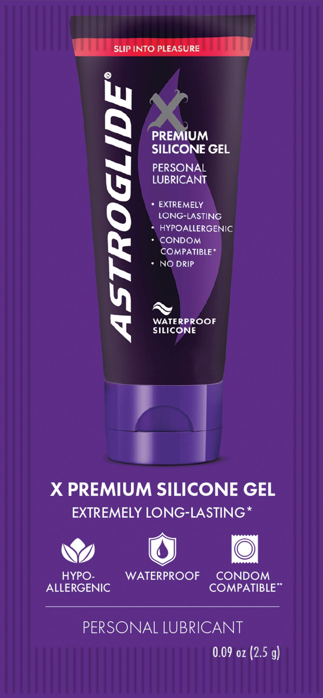 Astroglide X Premium Silicone Gel Personal Lubricant Sachet 2.5ml